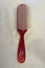 Vintage Goody Flare Styling Detangling Brush.  Flexible Bristles. Red picture