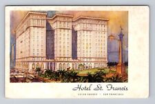 San Francisco CA-California, Hotel St Francis, Advertising, Vintage Postcard picture