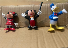 Vintage 1980s Lot of 3 Walt Disney Mickey Mouse PVC Figurines picture