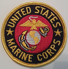 US MARINE CORPS USMC 3 INCH ROUND PATCH - MADE IN THE USA picture