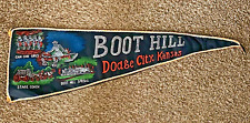1950's Vintage Souvenir Felt Pennant DODGE CITY KANSAS BOOT HILL Old Gift Shop picture