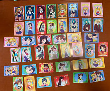 Rare 1994 Bandai Sailor Moon 1994 Carddass Metallic Trading Cards Lot of 42 picture