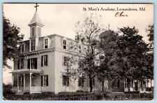 1912 LEONARDTOWN MARYLAND MD ST MARY'S ACADEMY GIRL'S CATHOLIC SCHOOL POSTCARD picture