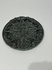Aztec Vintage Sun Stone Mayan Calendar 7 in. Diameter 1/2 in. Thick Pre-Owned￼ picture