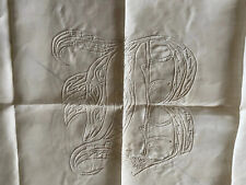 Antique Victorian Pillow Lay Overs & Blanket Edge White Work Trim  Monogrammed picture