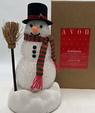 Vintage Avon Chilly Sam Snowman Christmas Figurine Complete-Lights Not Working picture