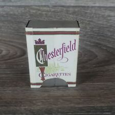 Vintage Chesterfield Cigarettes Mini Pocket Ashtray Pop Up Holder Metal Logo  picture