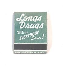 Vintage Longs Drugs Full Matchbook California & Hawaii Monarch Match Company picture