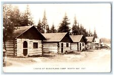 c1930's Cabins At Beaverland Camp North Bay Ontario Canada RPPC Photo Postcard picture
