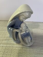 Lefton Virgin Mary And Baby Jesus Figure Porcelain Vintage Figurine picture