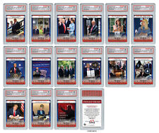 DONALD TRUMP 45th U.S. President OFFICIAL 1st Term 15-Card Set - ALL GEM-MINT 10 picture