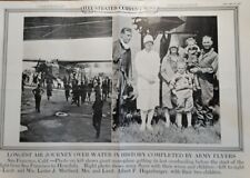 July 4, 1927 Illus News Poster Longest Airplane Journey Over Water to Hawaii picture