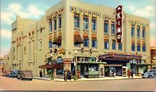 Linen Postcard Kimo Indian Theatre Building in Albuquerque, New Mexico picture