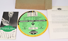 1951 Greenlee Mail Advertising - Pamphlet, Handy Calculator, Letter & Envelope picture