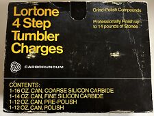 Vintage Lortone Four Step Tumbler Charges Rock Polishing Carborundum NIB picture