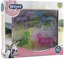 Breyer Horses Stablemate Glitter Unicorn Gift Collection Set #6048 - Set of 4 picture