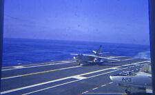 35mm Slide Military Plane On Aircraft Carrier 1964 picture