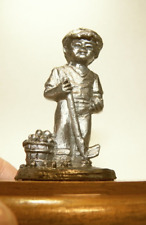 R. B. Pewter Boy Golf Figurine on Wood Base Vintage 38 Years Old picture