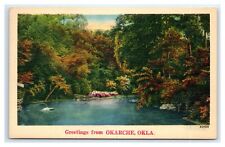 OKARCHE, OK Postcard-  GREETINGS FROM OKARCHE OKLA - NYCE picture