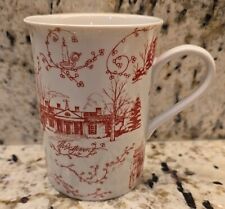 The Jefferson Monticello Home Hand Crafted Red China Coffee Tea Cup picture