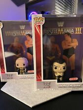 FUNKO POP WWE Wrestlemania III Hulk Hogan & Andre the Giant by Target (Lot of 2) picture