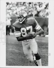 Press Photo Minnesota Vikings Football Player Kevin Miller Runs Ball in Game picture