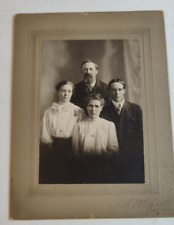 Vintage Cabinet Card Sorenson Family by A.M. Opsahl in Brainard, Minnesota picture