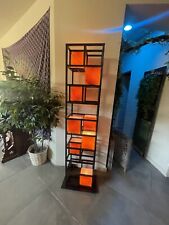 george kovacs Eight Light, Dorian Bronze And Amber Art Glass Tower ￼floor lamp picture