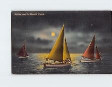 Postcard Sailing Over Moonlit Waters picture