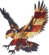 Eagle Wall Art - Patriotic 3D Metal Eagle Decor, Powder Coated Steel Eagle Home picture