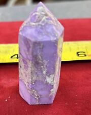 Rare Phosphosiderite Tower 51 Gr 2.25”  Natural Crystal Stone Purple Mica Lilac picture