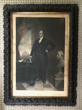 ORIGINAL DANIEL WEBSTER COLOR ENGRAVING by C.E.WAGSTAFF &JOS ANDREWS FRAMED 1852 picture