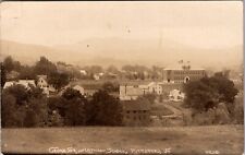 Real Photo Postcard Cedar Street and Lathrop School in Pittsford, Vermont picture