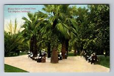Los Angeles CA- California, Winter Scene At Central Park, Vintage Postcard picture
