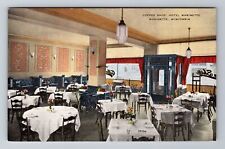 Marinette WI-Wisconsin, Coffee Shop, Hotel Marinette, Antique, Vintage Postcard picture