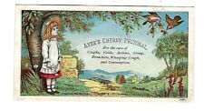 c1890 Trade Card Dr. J.C. Ayer & Co. Cherry Pectoral, For Coughs, Colds, etc. picture