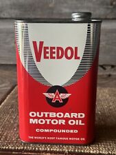 Vintage Veedol Outboard Motor Oil Can picture