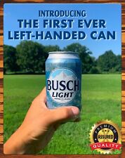 Busch Light - First Ever Left-Handed Can - Metal Sign 11 x 14 picture
