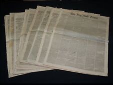 1862-1863 NEW YORK TIMES NEWSPAPER LOT OF 12 - CIVIL WAR COVERAGE - NP 4967 picture