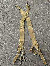 US GI WWII 1945 DATED O.D. COLOR SUSPENDERS. picture