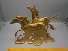 A Pair of Brass Horses Statue picture
