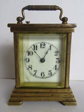 Antique Waterbury Brass Repeater Alarm Carriage Clock (Works) picture