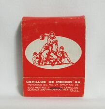 Vintage Cerillos De Mexico Soccer Futbol Matchbook Advertising Matches picture