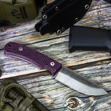 Tactical EDC Knife Fixed Blade D2 Knife Handmade Micarta Knife BPS Knives Beta picture