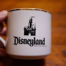 Vtg 70s DISNEYLAND Porcelain Japan Gold Rim Magic Castle Tea Cup Coffee Mug  picture