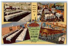 Chicago Illinois IL Postcard Como Inn Finest Restaurant Interior c1940's Vintage picture