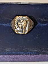 Vintage 1933 Chicago World''s Fair Collectible Adjustable Ring Indian 100 yr Ann picture