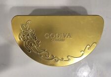 Gold Semi Circle Rare & Unique Godiva Chocolatier Tin picture