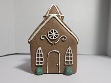Little Ginger Town-The Salem Collection Gingerbread Church Vtg Christmas Winter picture