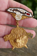 Ant. 1912 B.P.O.E. Elks Lewiston, Idaho Lodge No. 896 Enameled Medal Badge Pin picture